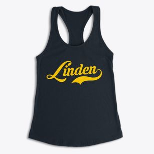 Linden Iowa Vintage Team Women's Racerback Tank