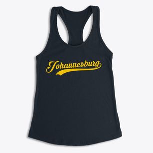 Johannesburg California Vintage Team Women's Racerback Tank