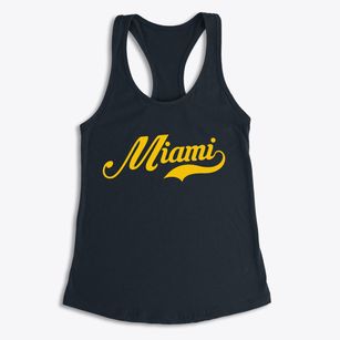Miami Oklahoma Vintage Team Women's Racerback Tank