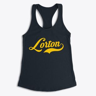 Lorton Nebraska Vintage Team Women's Racerback Tank
