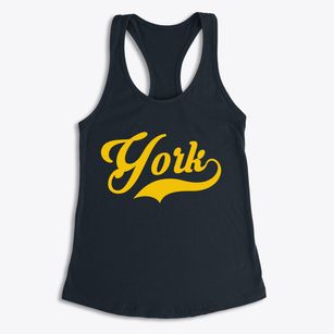 York North Dakota Vintage Team Women's Racerback Tank