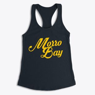 Morro Bay California Vintage Team Women's Racerback Tank