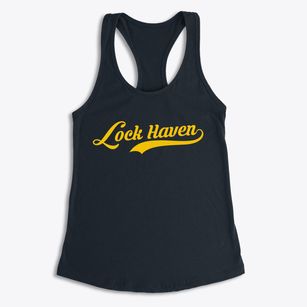 Lock Haven Pennsylvania Vintage Team Women's Racerback Tank
