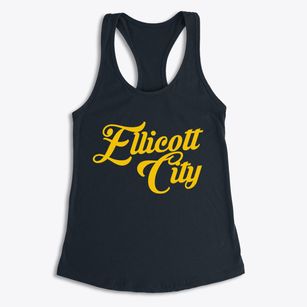 Ellicott City Maryland Vintage Team Women's Racerback Tank