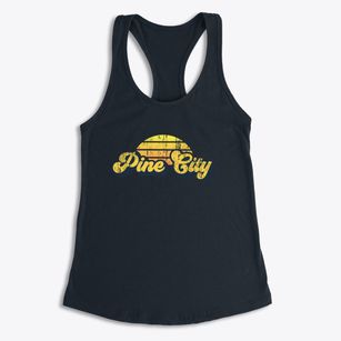 Pine City Minnesota Sublime Sunset Women's Racerback Tank
