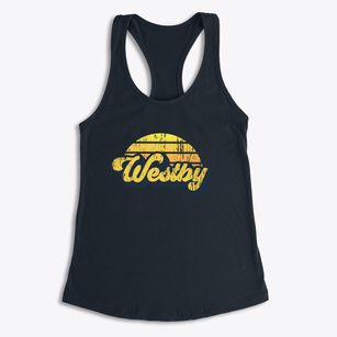 Westby Wisconsin Sublime Sunset Women's Racerback Tank