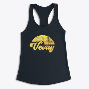 Vevay Indiana Sublime Sunset Women's Racerback Tank
