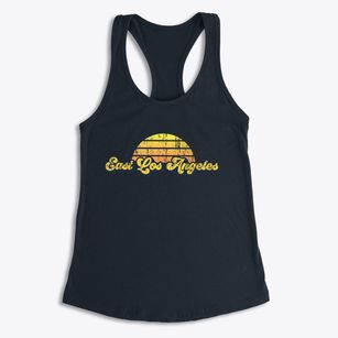 East Los Angeles California Sublime Sunset Women's Racerback Tank