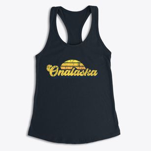 Onalaska Wisconsin Sublime Sunset Women's Racerback Tank