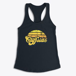 Cliffside North Carolina Sublime Sunset Women's Racerback Tank