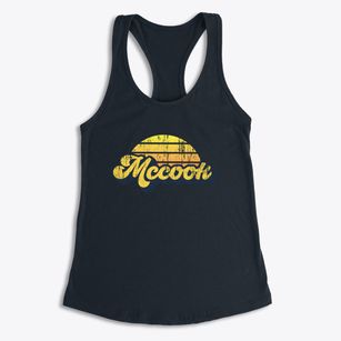 Mccook Illinois Sublime Sunset Women's Racerback Tank