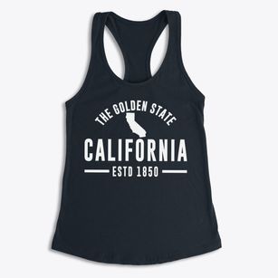  California Motto Women's Racerback Tank