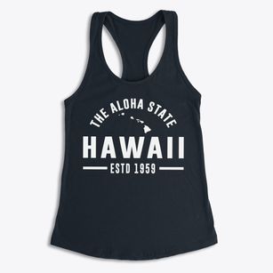  Hawaii Motto Women's Racerback Tank