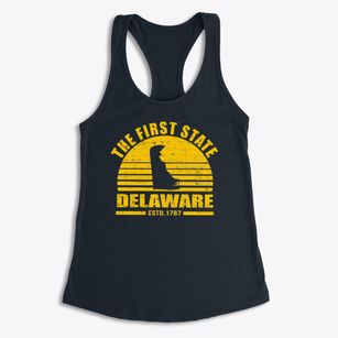  Delaware Sunset Women's Racerback Tank