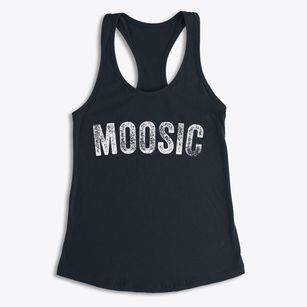 Moosic Pennsylvania Timeless Retro Women's Racerback Tank