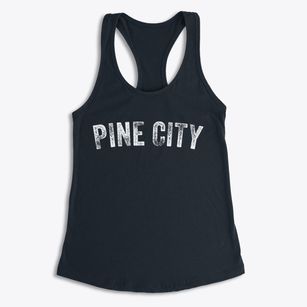 Pine City Minnesota Timeless Retro Women's Racerback Tank