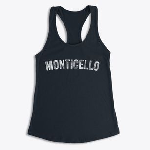 Monticello Utah Timeless Retro Women's Racerback Tank