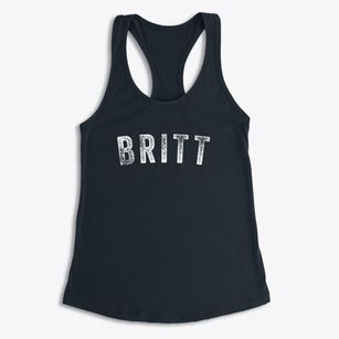Britt Iowa Timeless Retro Women's Racerback Tank