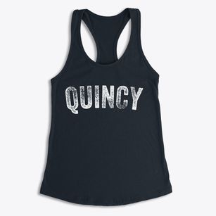 Quincy Wisconsin Timeless Retro Women's Racerback Tank
