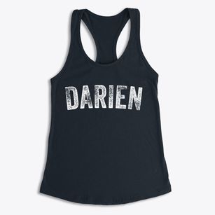 Darien Illinois Timeless Retro Women's Racerback Tank