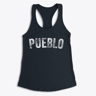 Pueblo Colorado Timeless Retro Women's Racerback Tank