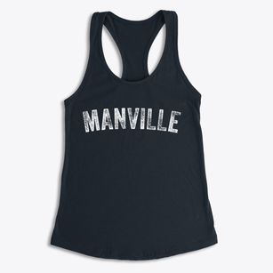 Manville Wyoming Timeless Retro Women's Racerback Tank