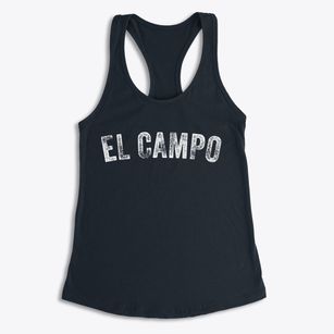 El Campo Texas Timeless Retro Women's Racerback Tank