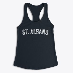 St. Albans West Virginia Timeless Retro Women's Racerback Tank