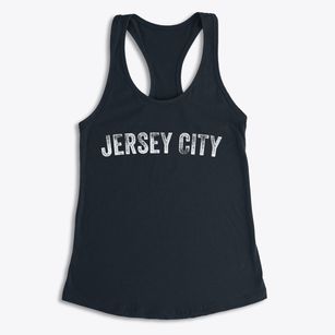 Jersey City New Jersey Timeless Retro Women's Racerback Tank