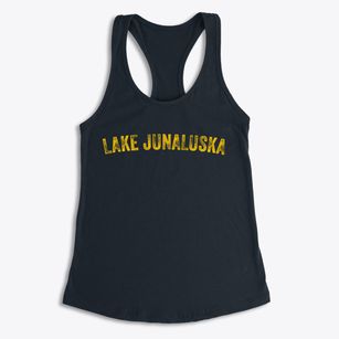 Lake Junaluska North Carolina Timeless Retro Women's Racerback Tank