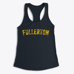 Fullerton Nebraska Timeless Retro Women's Racerback Tank