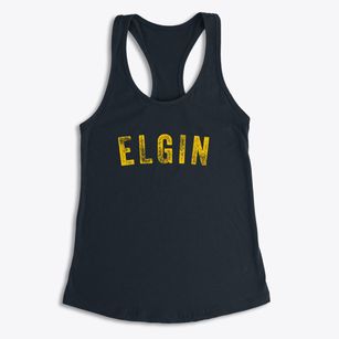 Elgin Illinois Timeless Retro Women's Racerback Tank