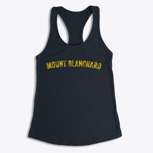 Mount Blanchard Ohio Timeless Retro Women's Racerback Tank