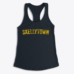 Skellytown Texas Timeless Retro Women's Racerback Tank
