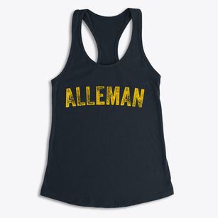 Alleman Iowa Timeless Retro Women's Racerback Tank