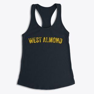 West Almond New York Timeless Retro Women's Racerback Tank