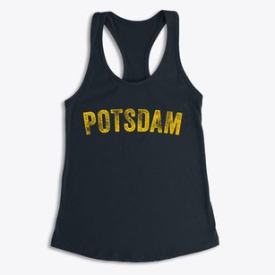 Potsdam New York Timeless Retro Women's Racerback Tank