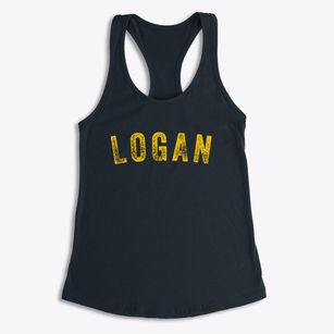Logan North Dakota Timeless Retro Women's Racerback Tank