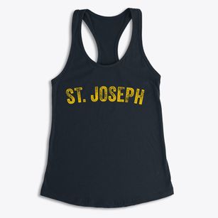 St. Joseph Michigan Timeless Retro Women's Racerback Tank