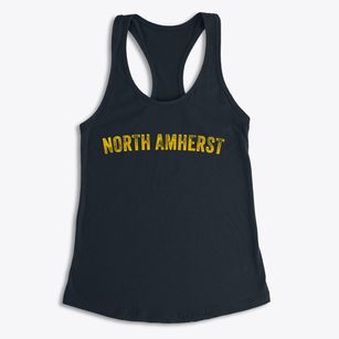 North Amherst Massachusetts Timeless Retro Women's Racerback Tank
