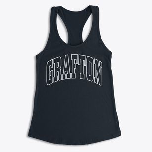 Grafton West Virginia Trendy Block Women's Racerback Tank