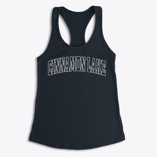 Cinnamon Lake Ohio Trendy Block Women's Racerback Tank