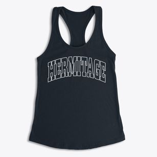 Hermitage Arkansas Trendy Block Women's Racerback Tank