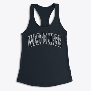 Westcliffe Colorado Trendy Block Women's Racerback Tank