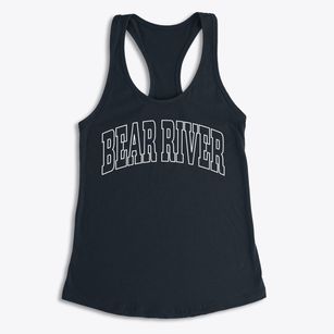 Bear River Wyoming Trendy Block Women's Racerback Tank
