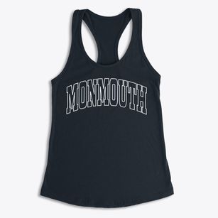 Monmouth Illinois Trendy Block Women's Racerback Tank