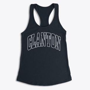 Clanton Alabama Trendy Block Women's Racerback Tank