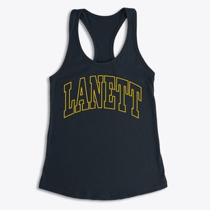 Lanett Alabama Trendy Block Women's Racerback Tank