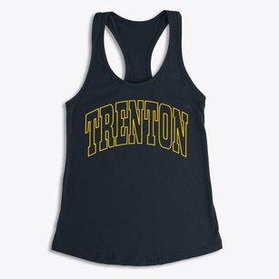 Trenton New York Trendy Block Women's Racerback Tank