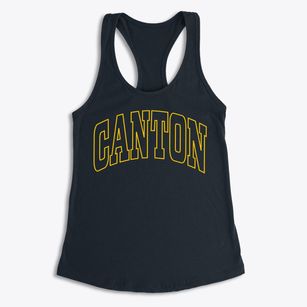 Canton North Carolina Trendy Block Women's Racerback Tank